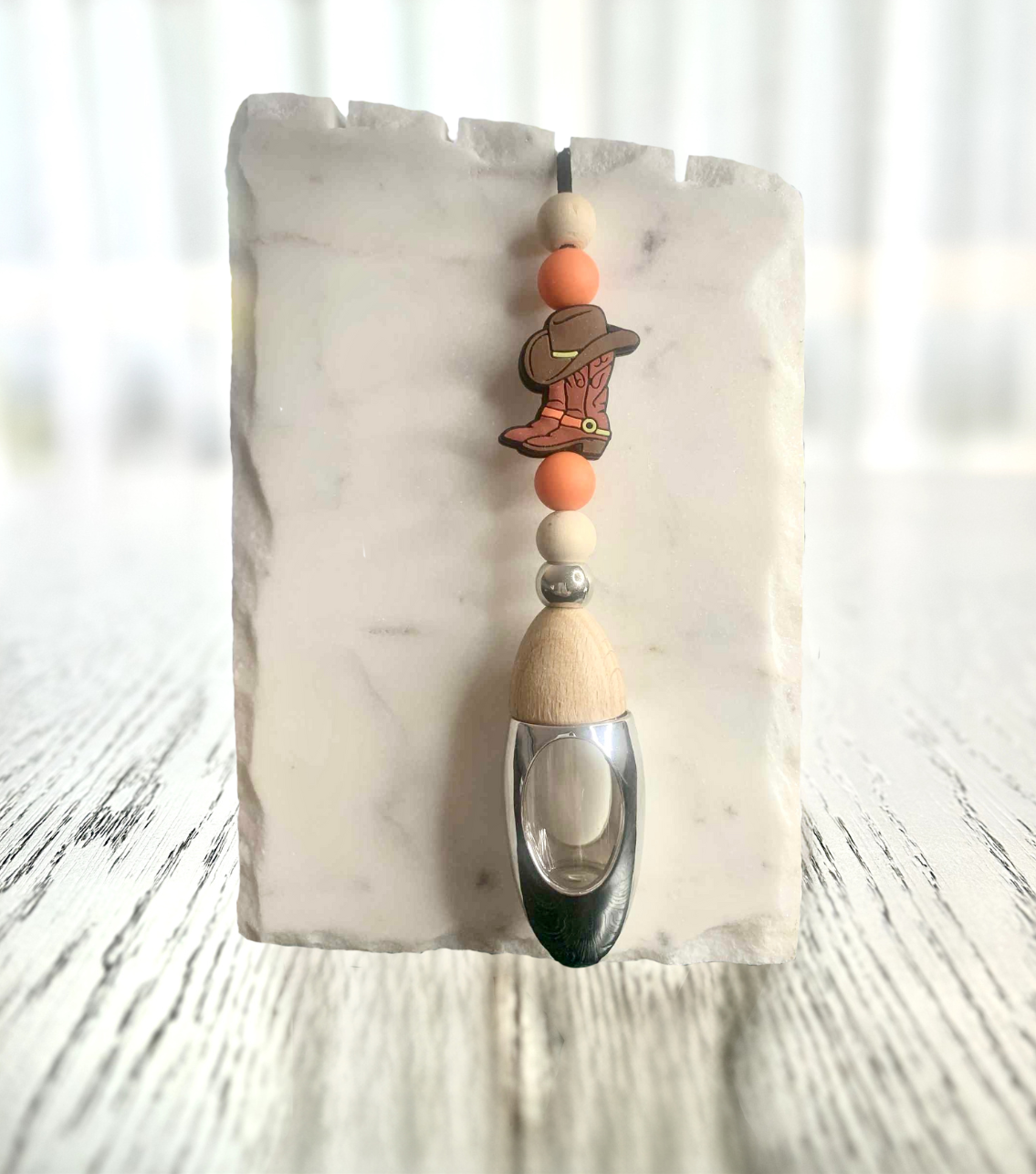 Cowgirl Boots Beaded Car Diffuser