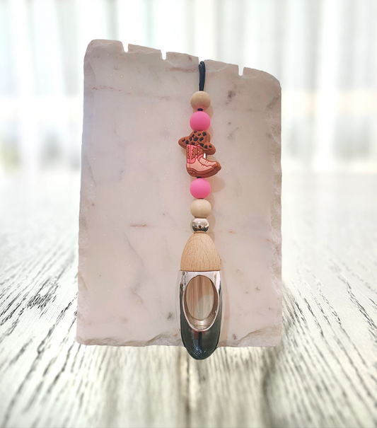 Cowgirl Boots Beaded Car Diffuser