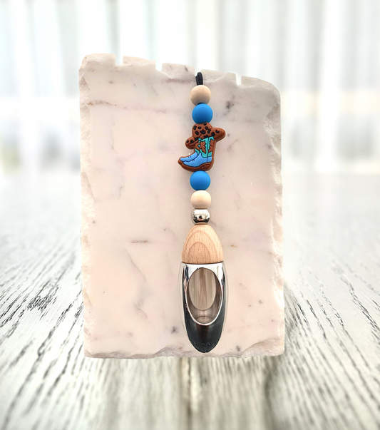 Cowgirl Boots Beaded Car Diffuser